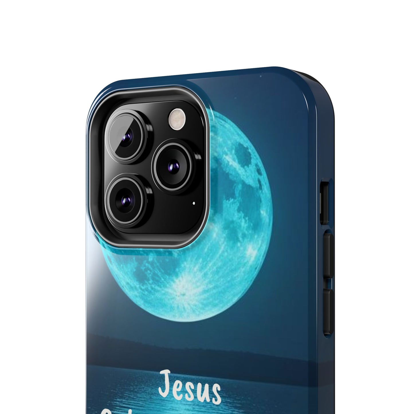 Moonlit Jesus Phone Case | Tough Phone Cases for Faithful Protection, Bible Verse, Gift for Christians, Spiritual Decor