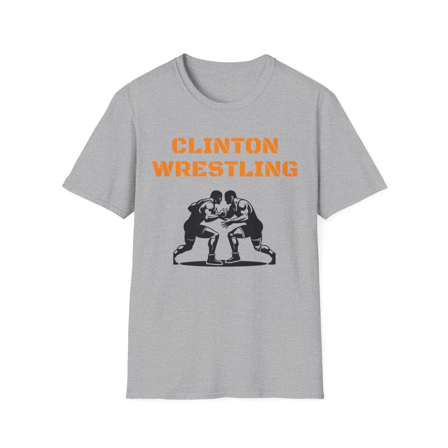 Clinton Wrestling Unisex Softstyle T-Shirt - Sports Fan Apparel