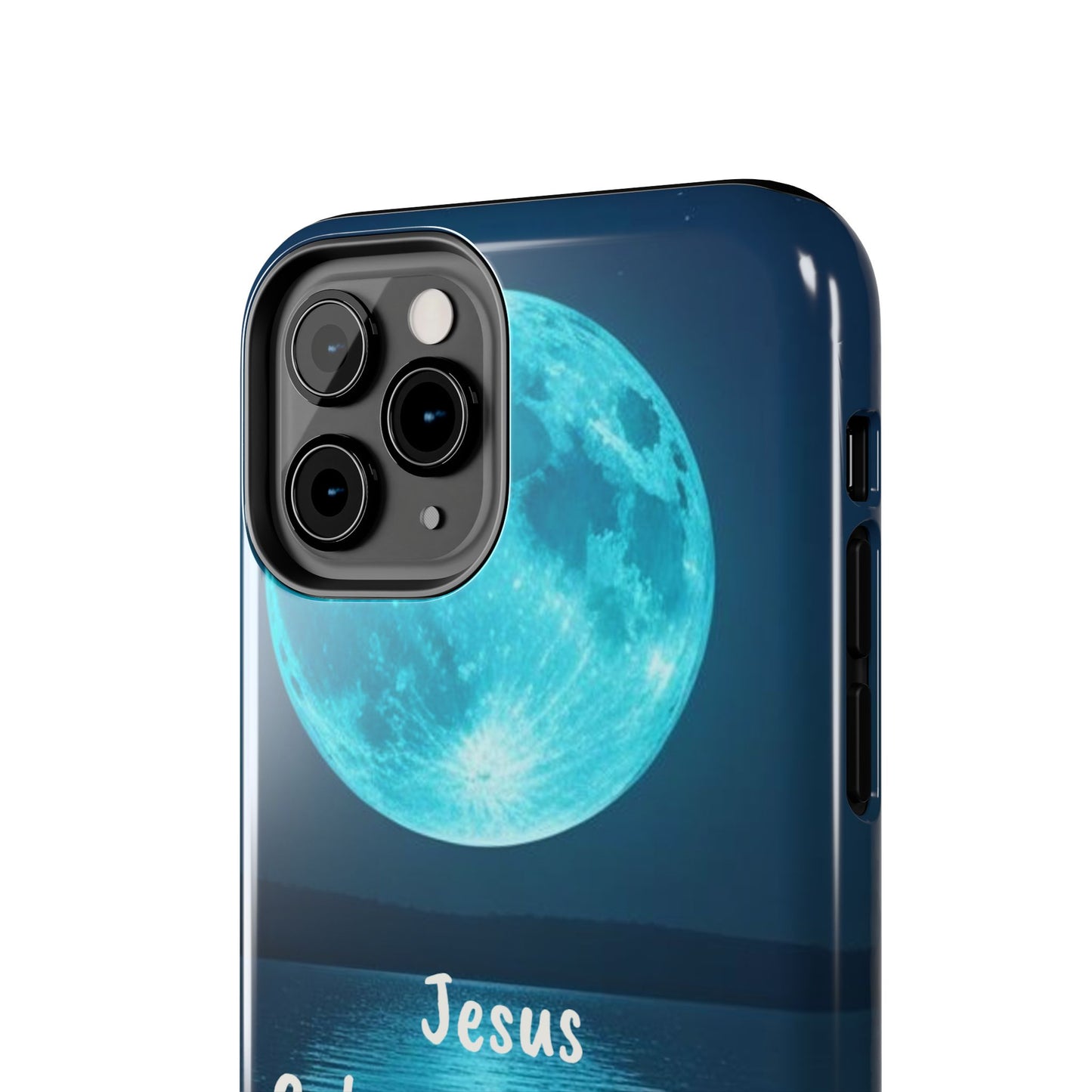 Moonlit Jesus Phone Case | Tough Phone Cases for Faithful Protection, Bible Verse, Gift for Christians, Spiritual Decor