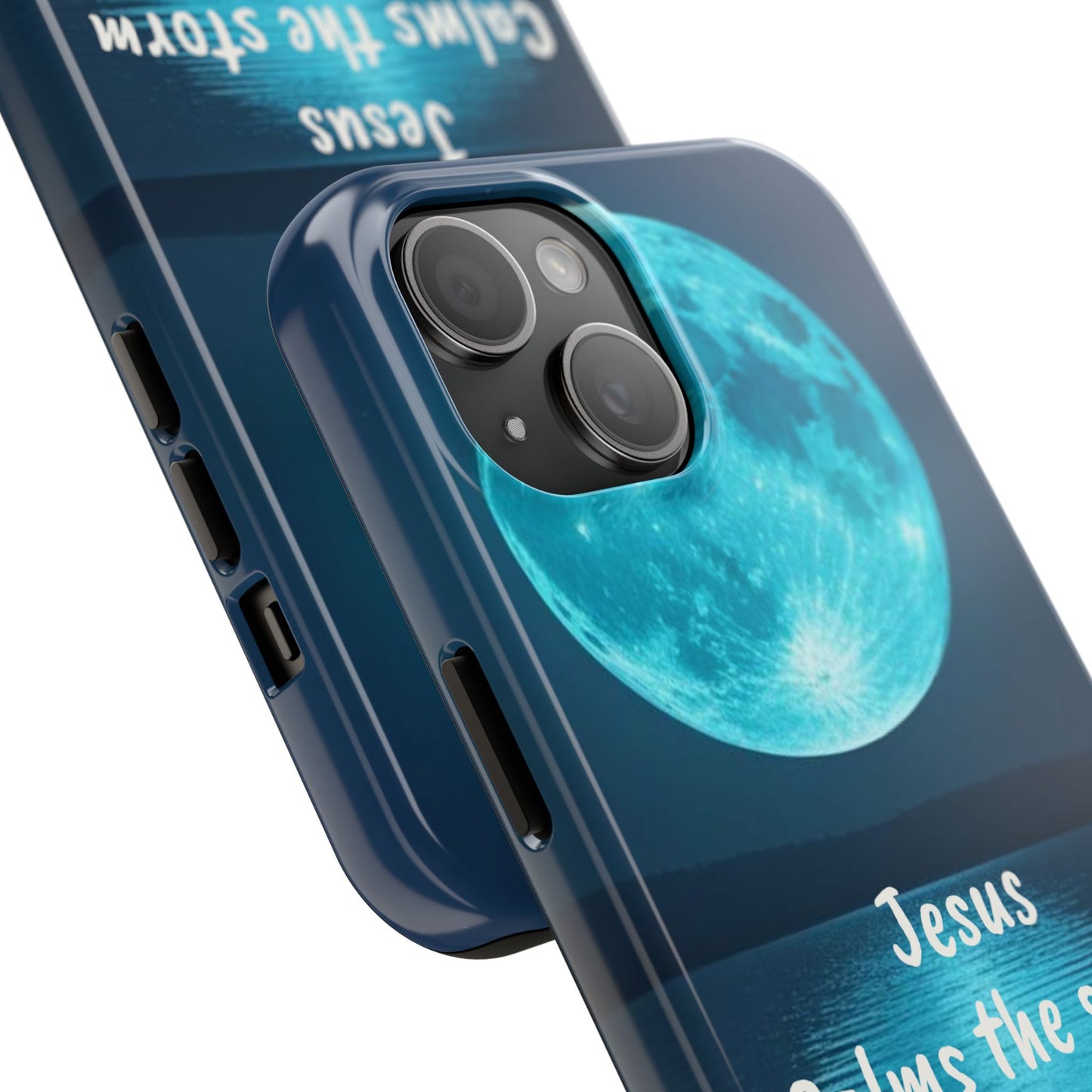 Moonlit Jesus Phone Case | Tough Phone Cases for Faithful Protection, Bible Verse, Gift for Christians, Spiritual Decor