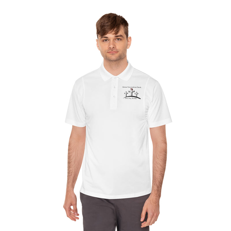 Men's Sport Polo Shirt - Classic Style with Church Design