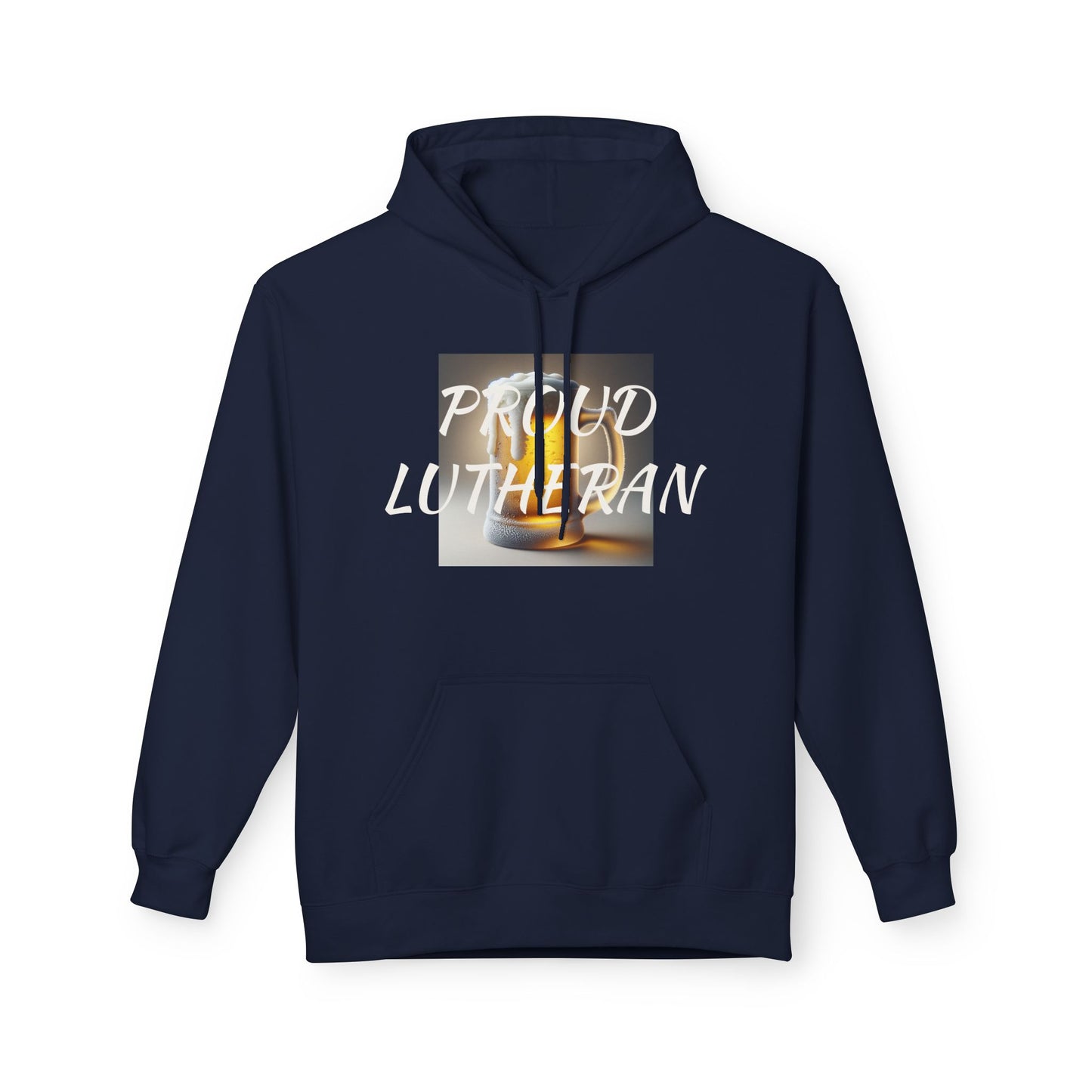 Proud Lutheran Fleece Hoodie - Unisex Midweight Sweatshirt