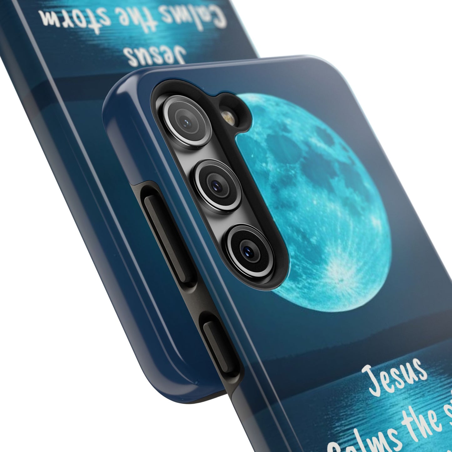 Moonlit Jesus Phone Case | Tough Phone Cases for Faithful Protection, Bible Verse, Gift for Christians, Spiritual Decor