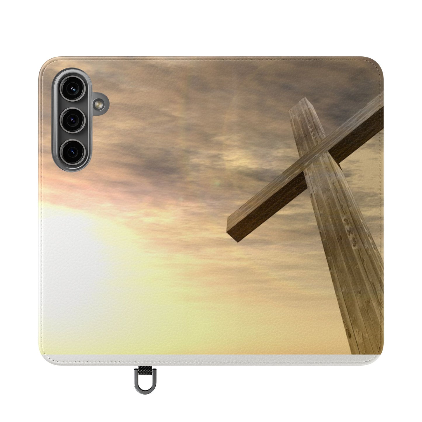 Elegant Faith Flip Case for Phones, Bible Verse Accessories, Inspirational Gifts for Christians, Stylish Phone Wallet, Church Decor