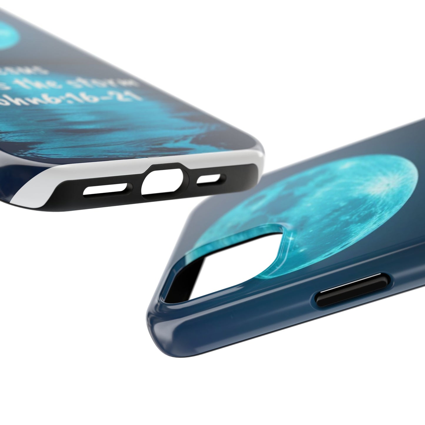 Moonlit Jesus Phone Case | Tough Phone Cases for Faithful Protection, Bible Verse, Gift for Christians, Spiritual Decor