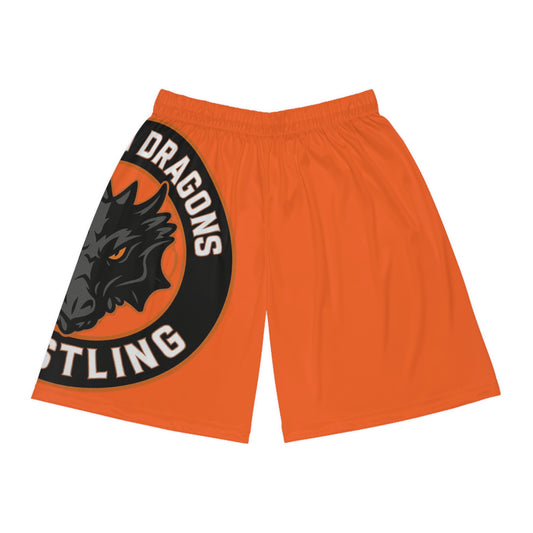 Clinton Dragons Wrestling Warm Up Shorts - Perfect for Athletes, Gym, Sports Events, Casual Wear, and Team Spirit!
