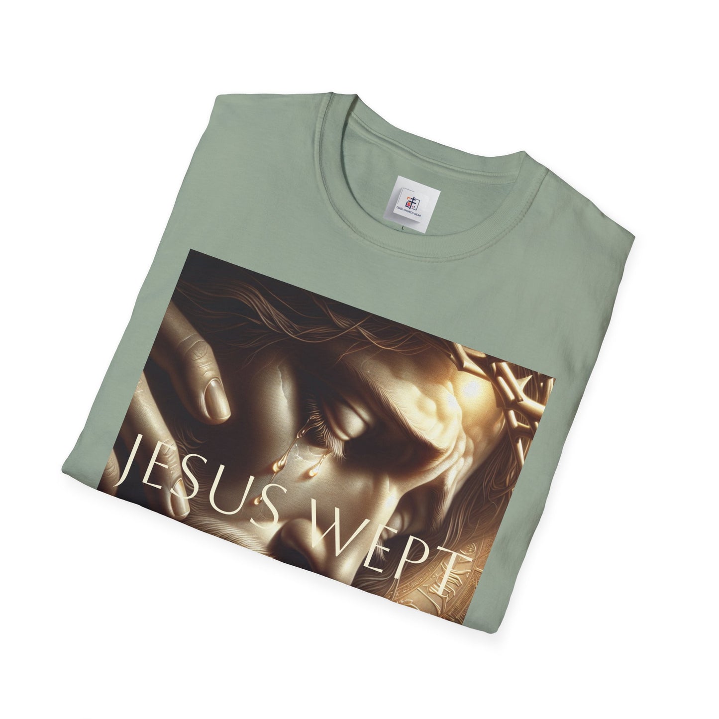 Inspirational Jesus Wept Unisex Softstyle T-Shirt