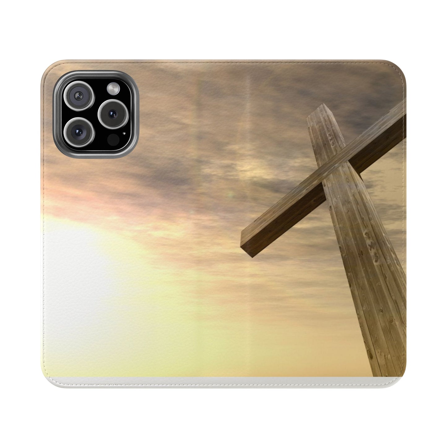 Elegant Faith Flip Case for Phones, Bible Verse Accessories, Inspirational Gifts for Christians, Stylish Phone Wallet, Church Decor