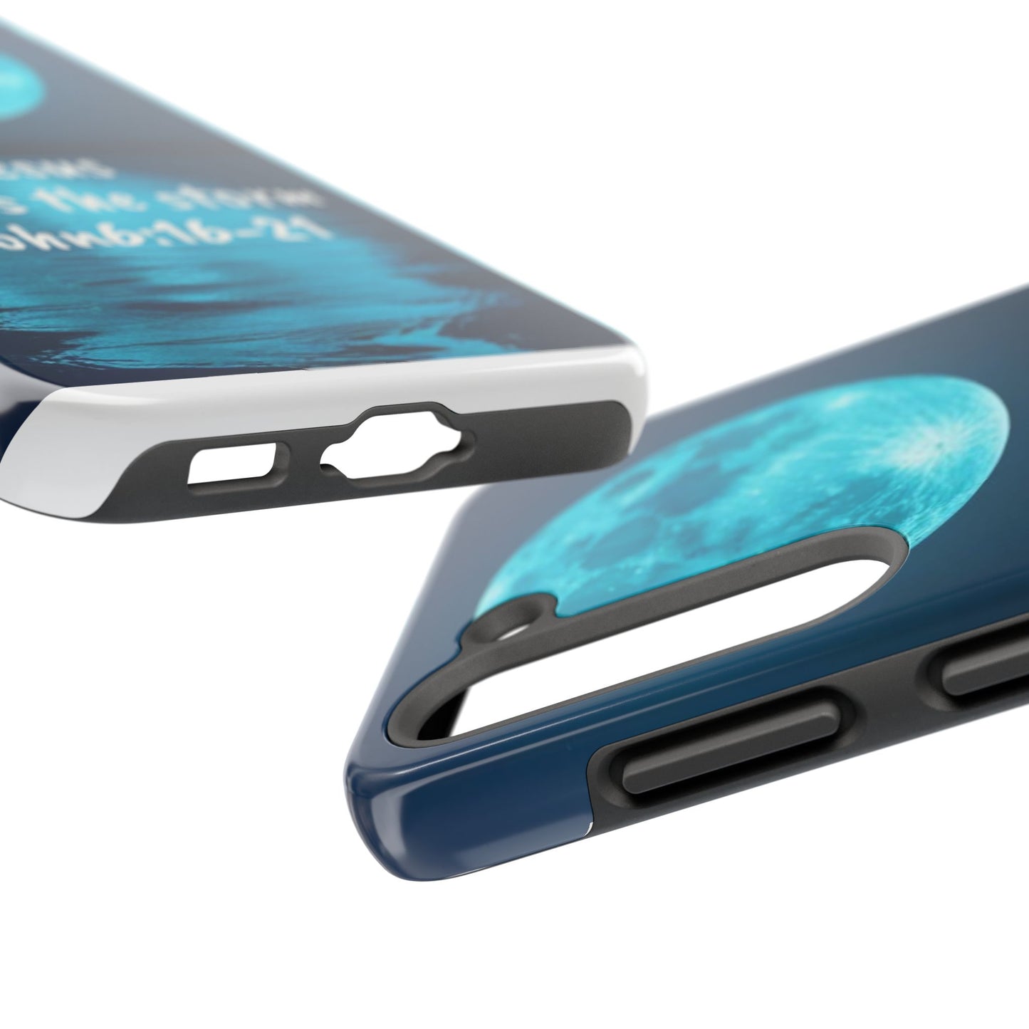 Moonlit Jesus Phone Case | Tough Phone Cases for Faithful Protection, Bible Verse, Gift for Christians, Spiritual Decor