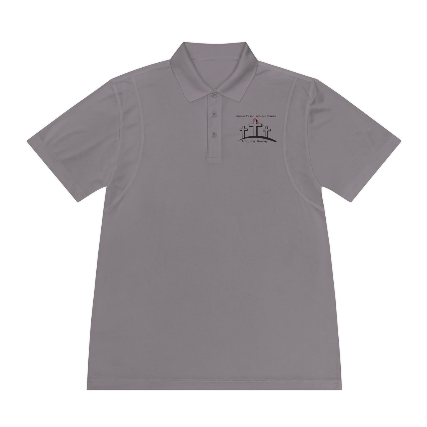 Men's Sport Polo Shirt - Classic Style with Church Design