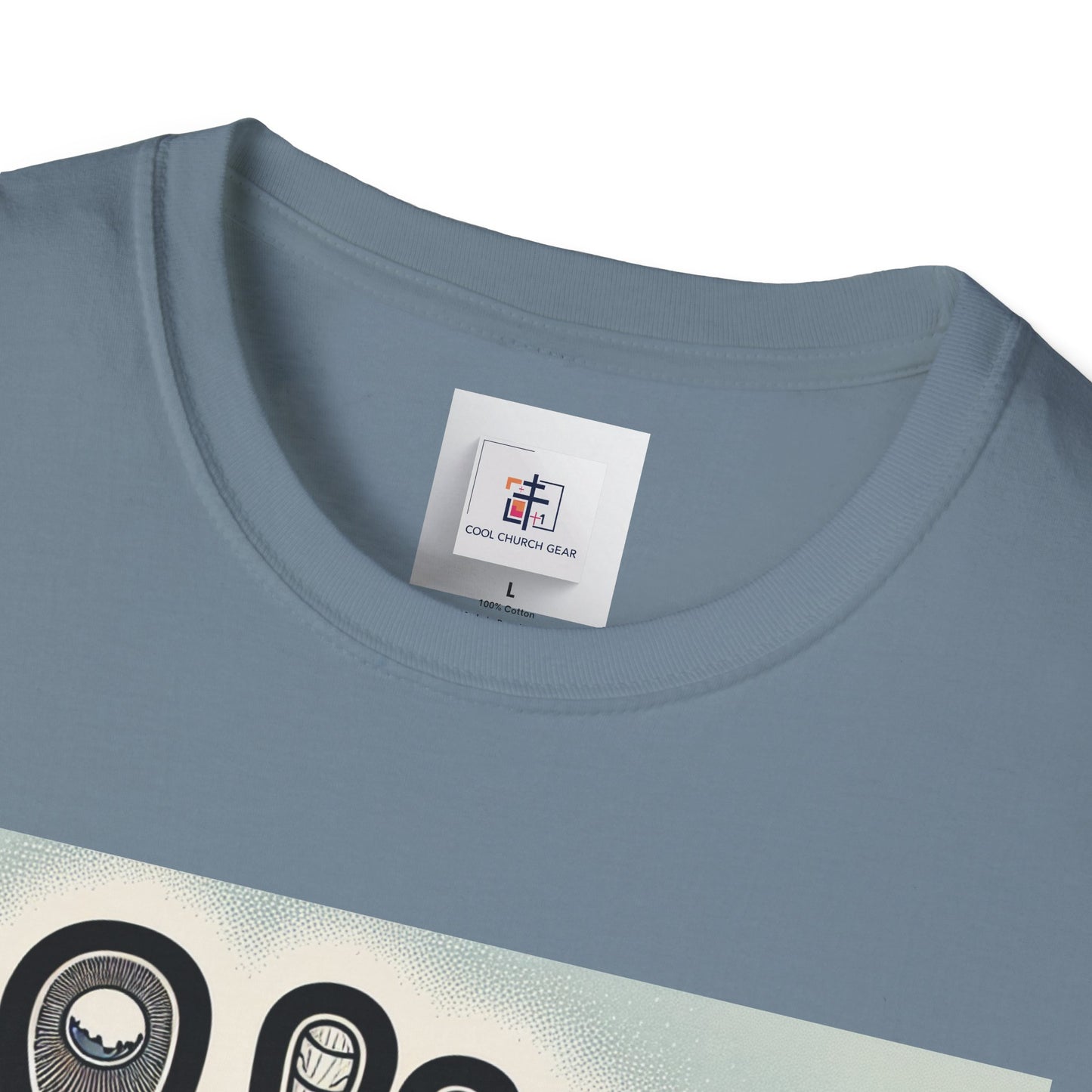 Inspirational Christian T-Shirt with Footprint Design - Romans 10:15