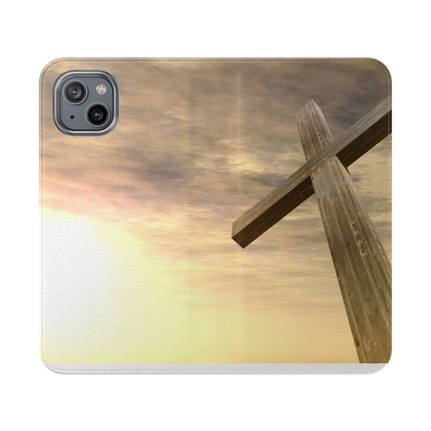 Elegant Faith Flip Case for Phones, Bible Verse Accessories, Inspirational Gifts for Christians, Stylish Phone Wallet, Church Decor