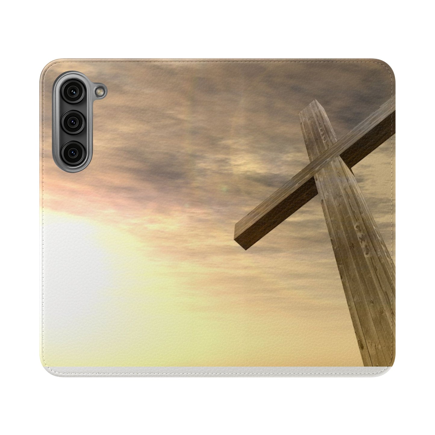 Elegant Faith Flip Case for Phones, Bible Verse Accessories, Inspirational Gifts for Christians, Stylish Phone Wallet, Church Decor