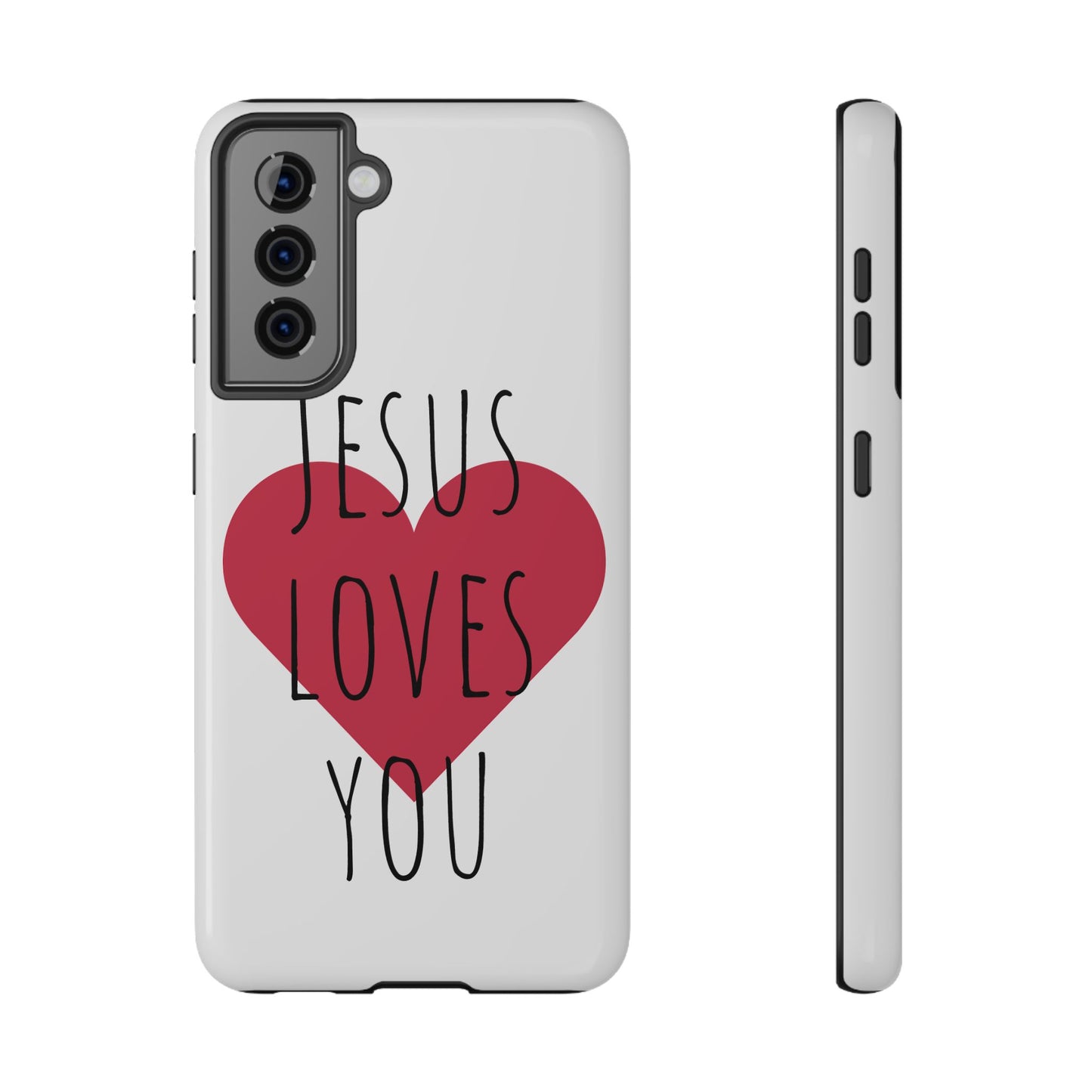 Jesus Love's You Impact-Resistant Phone Case | Durable Christian Accessories | Gift for Believers | Unique Faith-Based Tech Cover