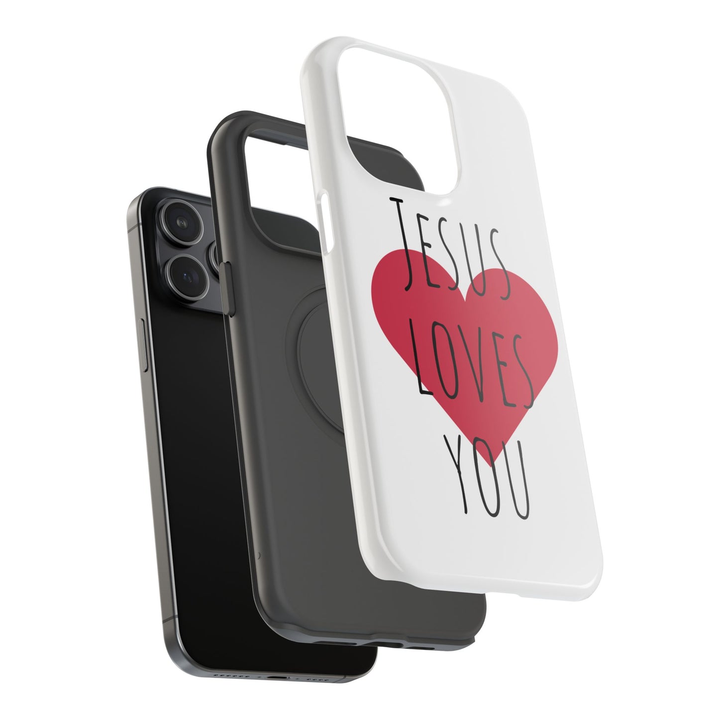Jesus Love's You Impact-Resistant Phone Case | Durable Christian Accessories | Gift for Believers | Unique Faith-Based Tech Cover