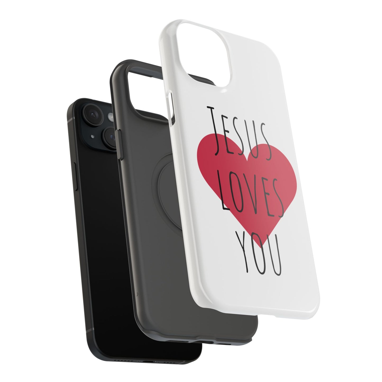 Jesus Love's You Impact-Resistant Phone Case | Durable Christian Accessories | Gift for Believers | Unique Faith-Based Tech Cover