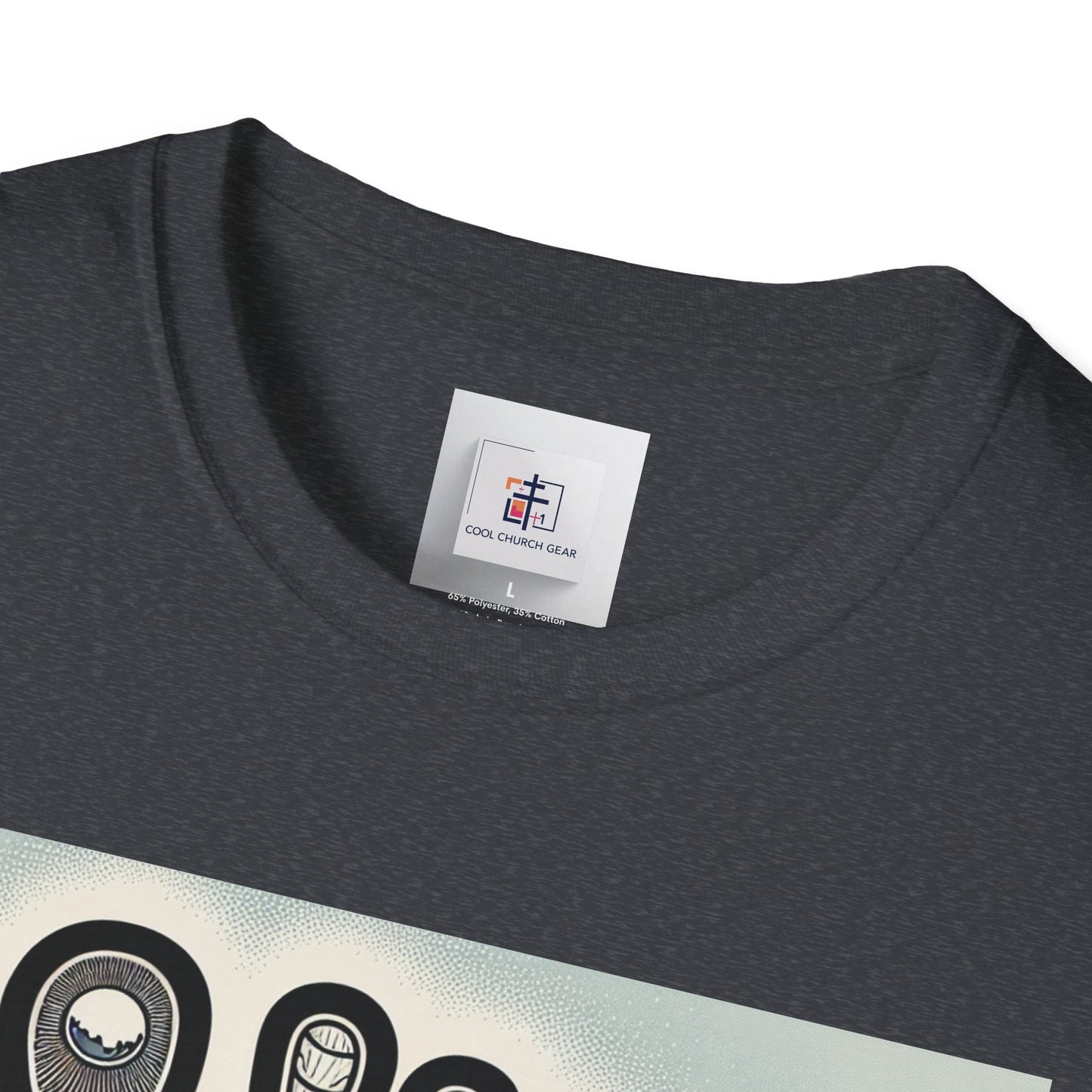 Inspirational Christian T-Shirt with Footprint Design - Romans 10:15