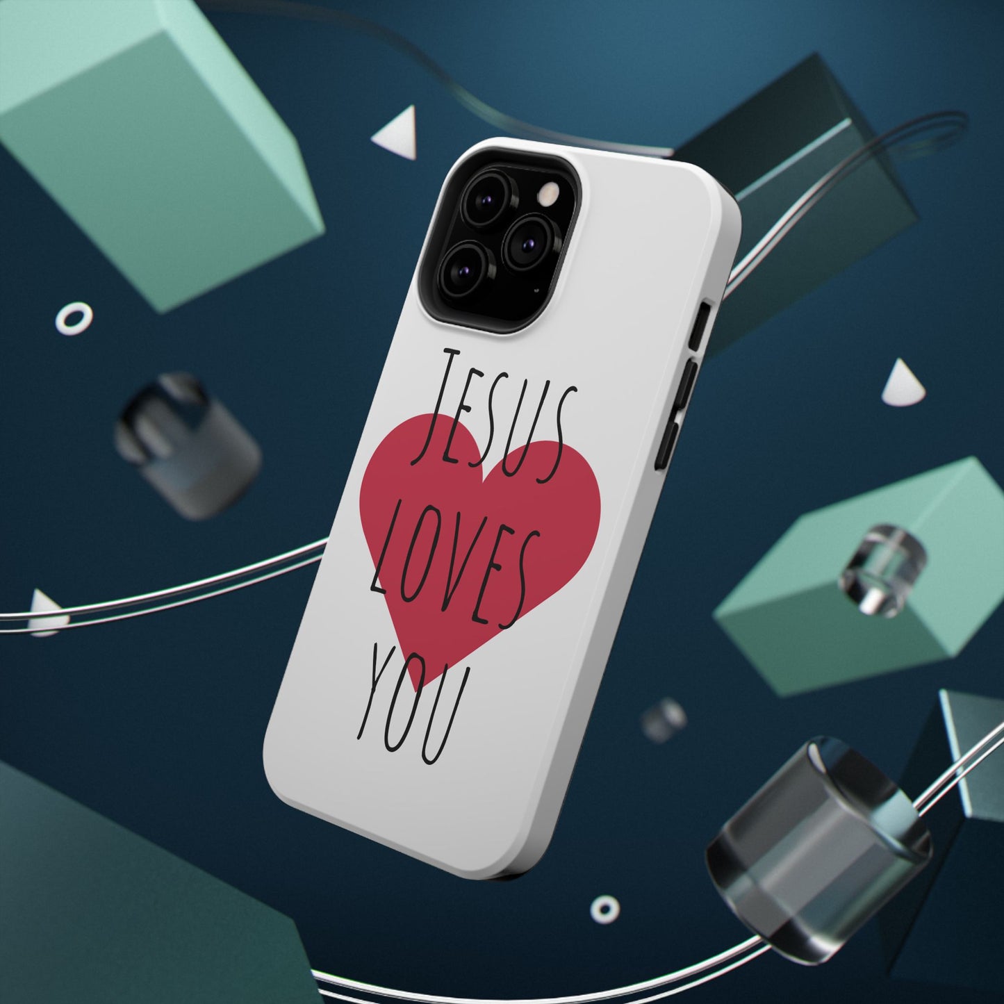 Jesus Love's You Impact-Resistant Phone Case | Durable Christian Accessories | Gift for Believers | Unique Faith-Based Tech Cover