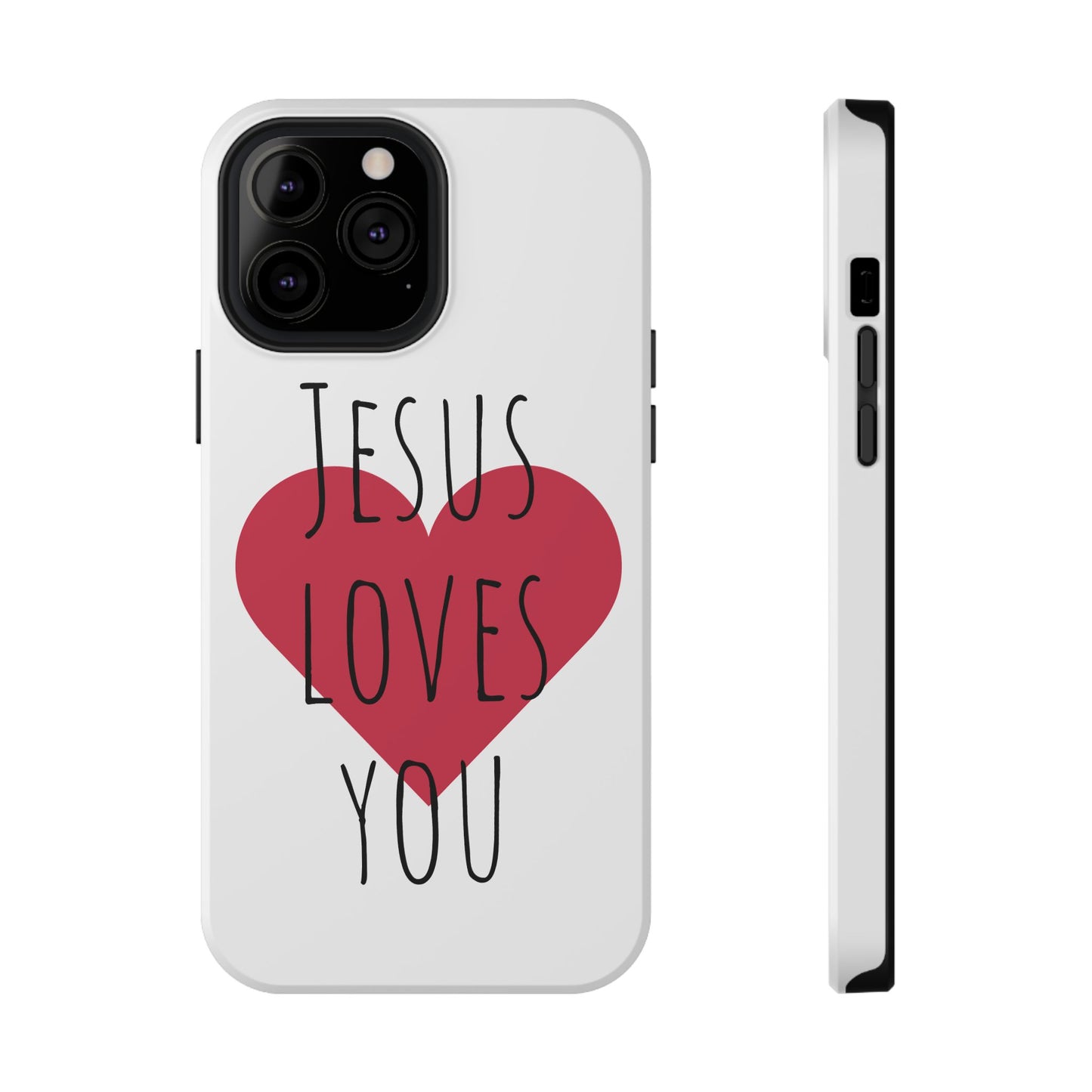 Jesus Love's You Impact-Resistant Phone Case | Durable Christian Accessories | Gift for Believers | Unique Faith-Based Tech Cover