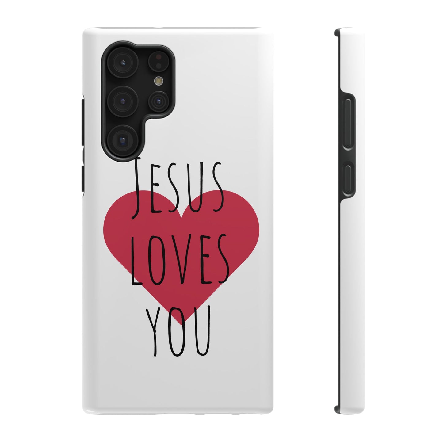 Jesus Love's You Impact-Resistant Phone Case | Durable Christian Accessories | Gift for Believers | Unique Faith-Based Tech Cover
