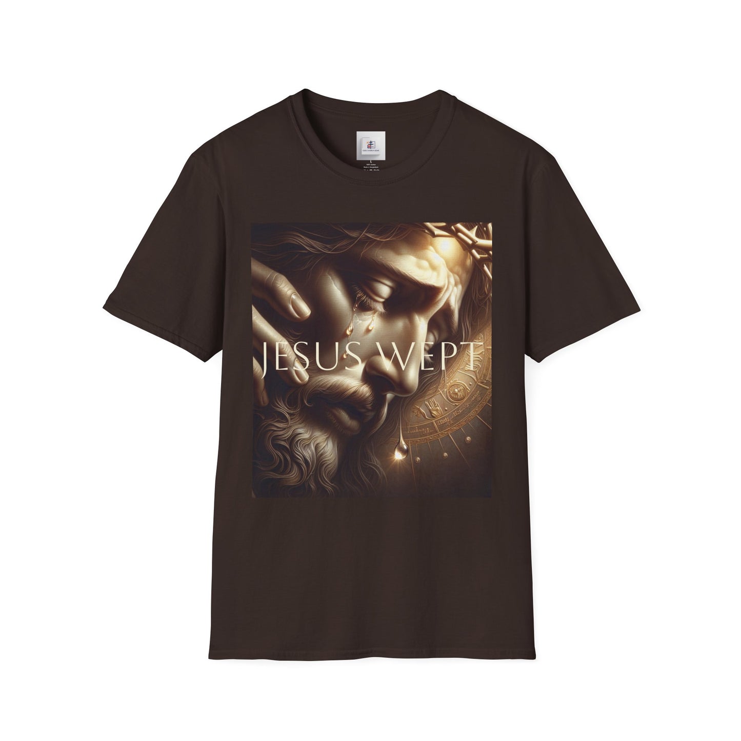 Inspirational Jesus Wept Unisex Softstyle T-Shirt