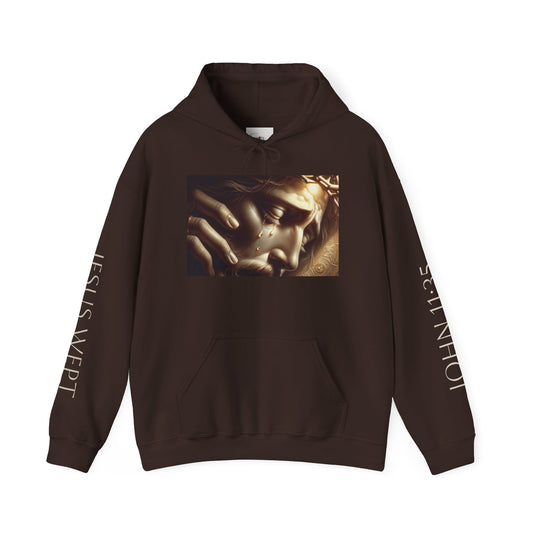 "Jesus Wept" Unisex Heavy Blend™ Hoodie - Spiritual Comfort