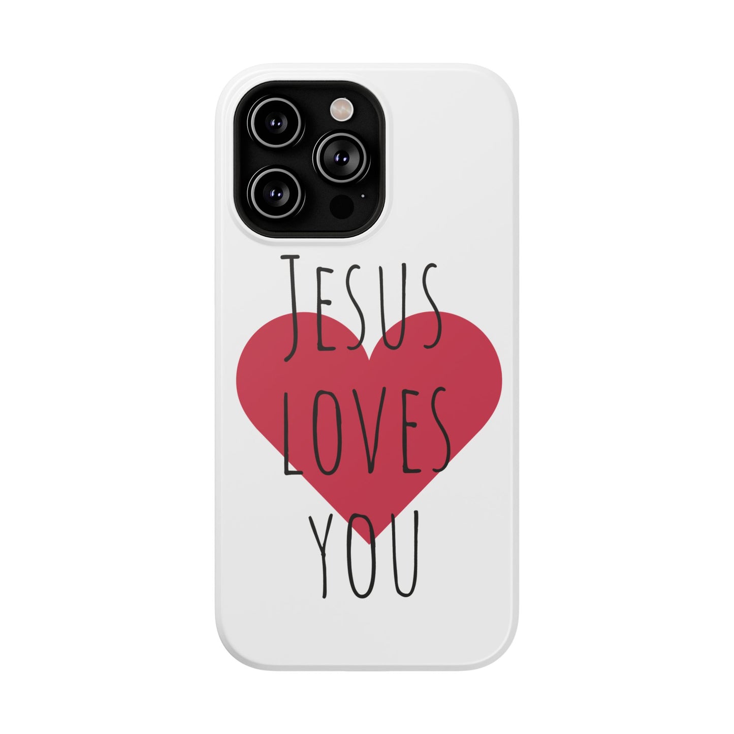 Jesus Love's You Impact-Resistant Phone Case | Durable Christian Accessories | Gift for Believers | Unique Faith-Based Tech Cover