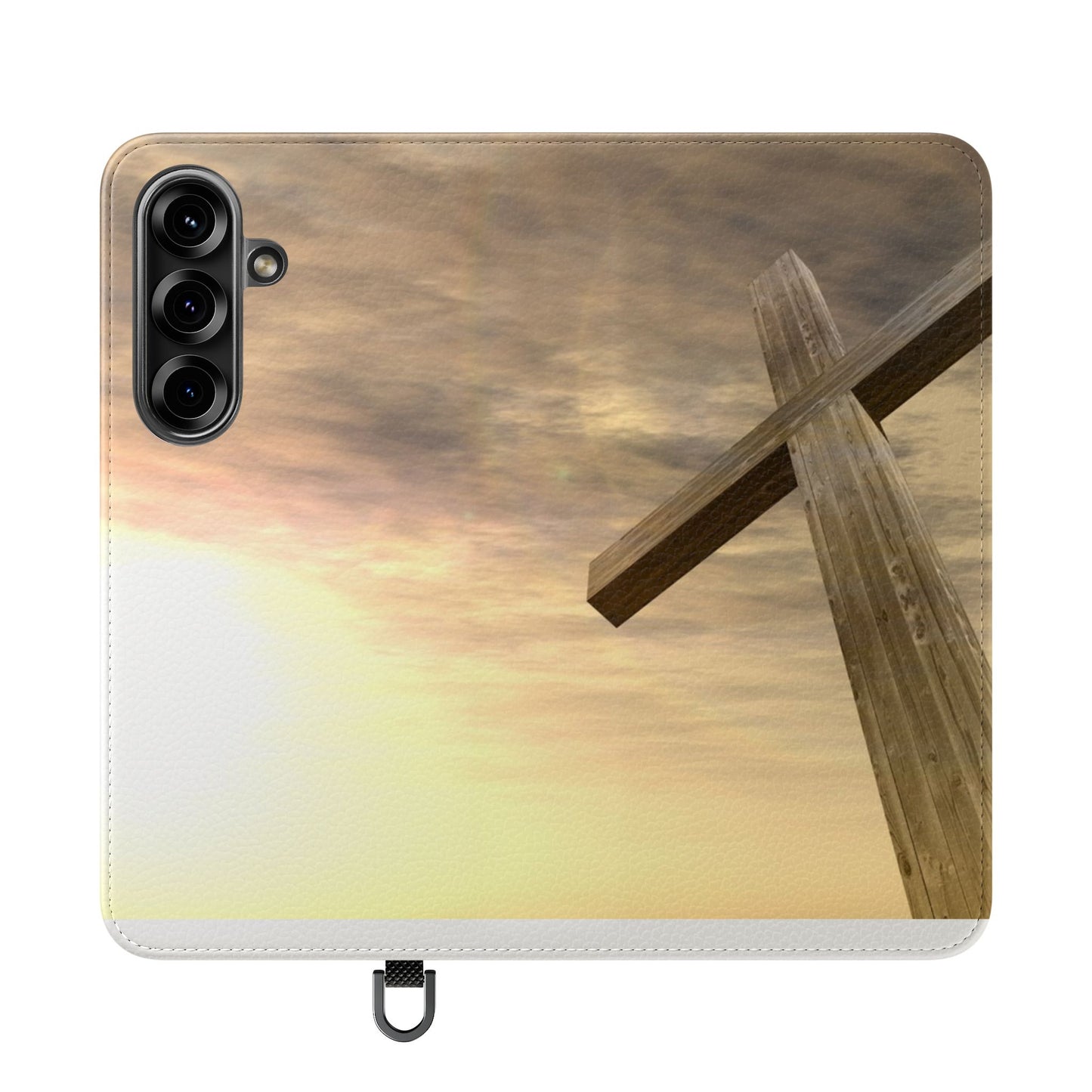 Elegant Faith Flip Case for Phones, Bible Verse Accessories, Inspirational Gifts for Christians, Stylish Phone Wallet, Church Decor