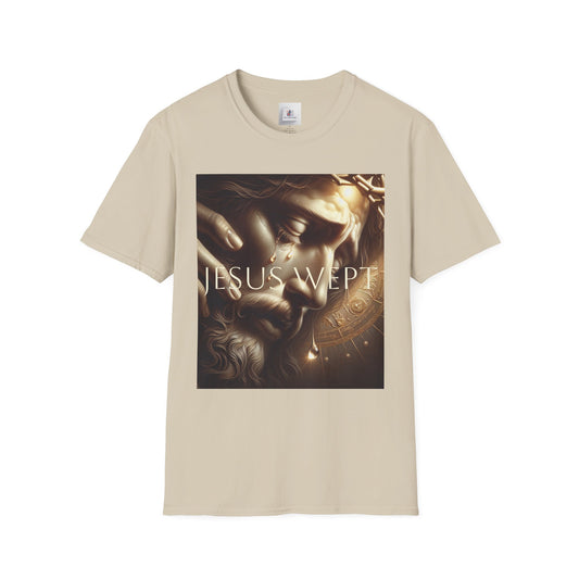 Inspirational Jesus Wept Unisex Softstyle T-Shirt