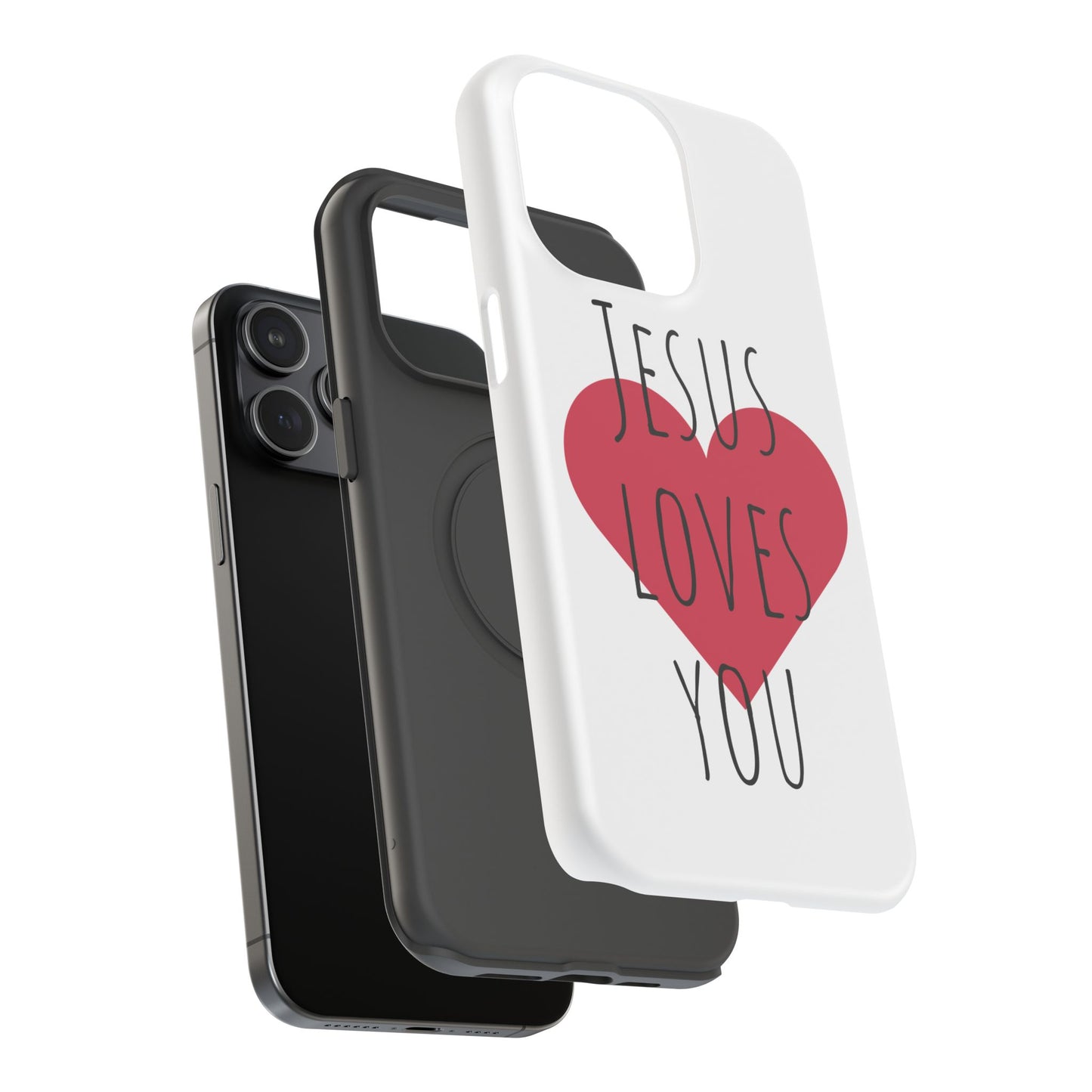 Jesus Love's You Impact-Resistant Phone Case | Durable Christian Accessories | Gift for Believers | Unique Faith-Based Tech Cover