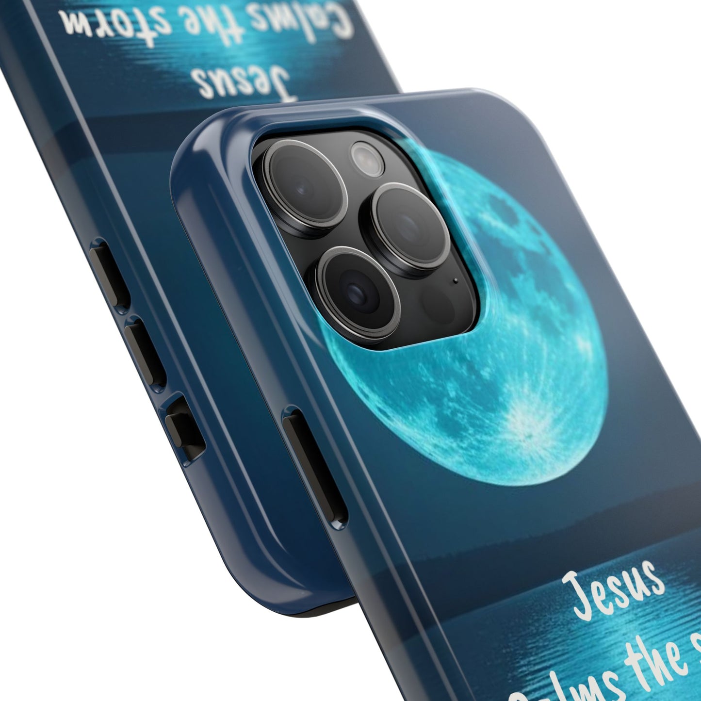 Moonlit Jesus Phone Case | Tough Phone Cases for Faithful Protection, Bible Verse, Gift for Christians, Spiritual Decor