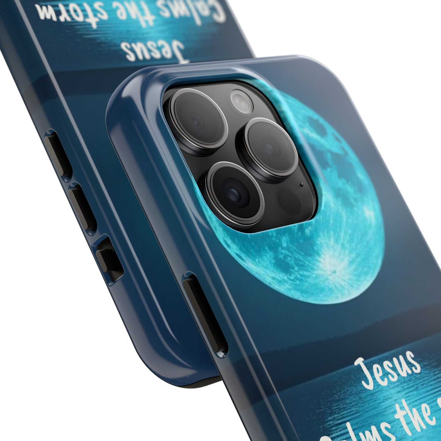 Moonlit Jesus Phone Case | Tough Phone Cases for Faithful Protection, Bible Verse, Gift for Christians, Spiritual Decor