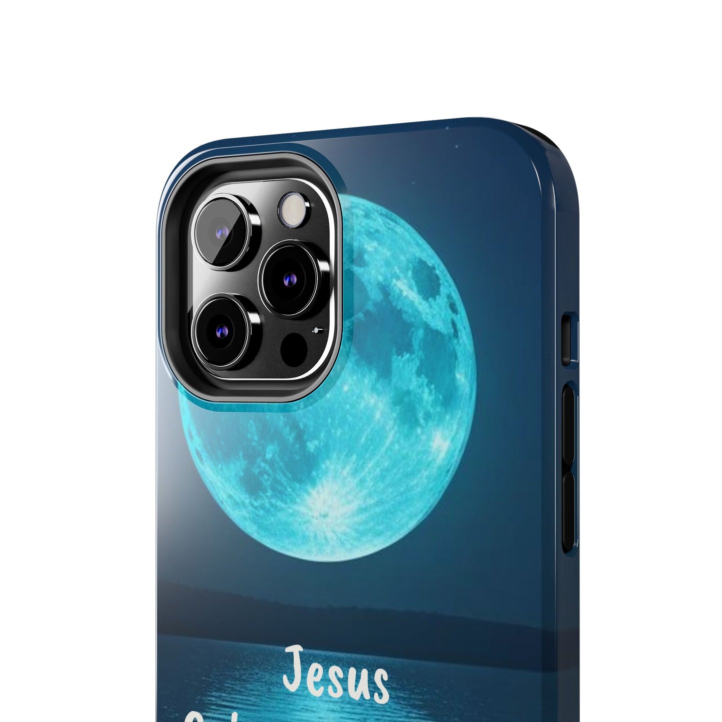 Moonlit Jesus Phone Case | Tough Phone Cases for Faithful Protection, Bible Verse, Gift for Christians, Spiritual Decor