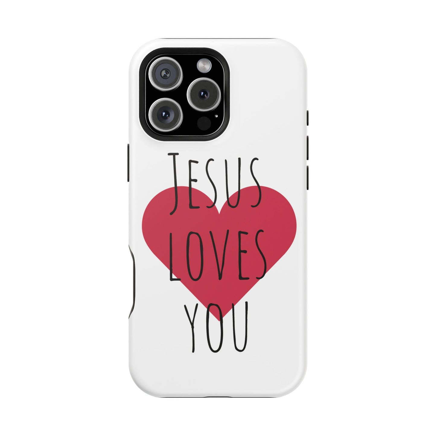 Jesus Love's You Impact-Resistant Phone Case | Durable Christian Accessories | Gift for Believers | Unique Faith-Based Tech Cover