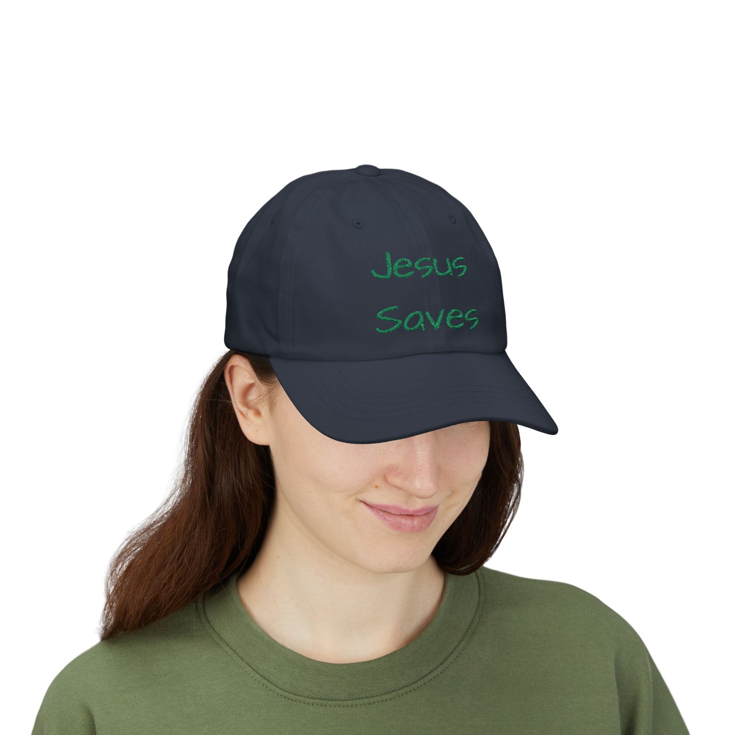 Jesus Saves Classic Dad Cap, Casual Hat, Religious Cap, Christian Gear, Faith-Based Accessories, Stylish Dad Hat