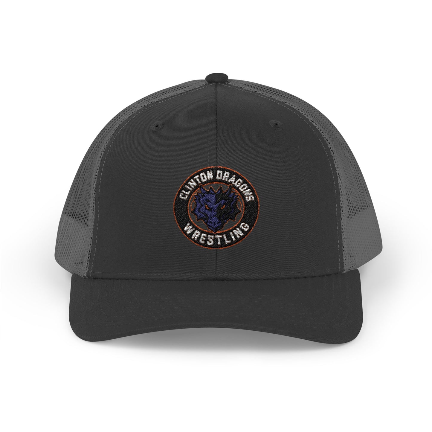Clinton Wrestling Snapback Trucker Cap - Stylish Mesh Hat for Fans