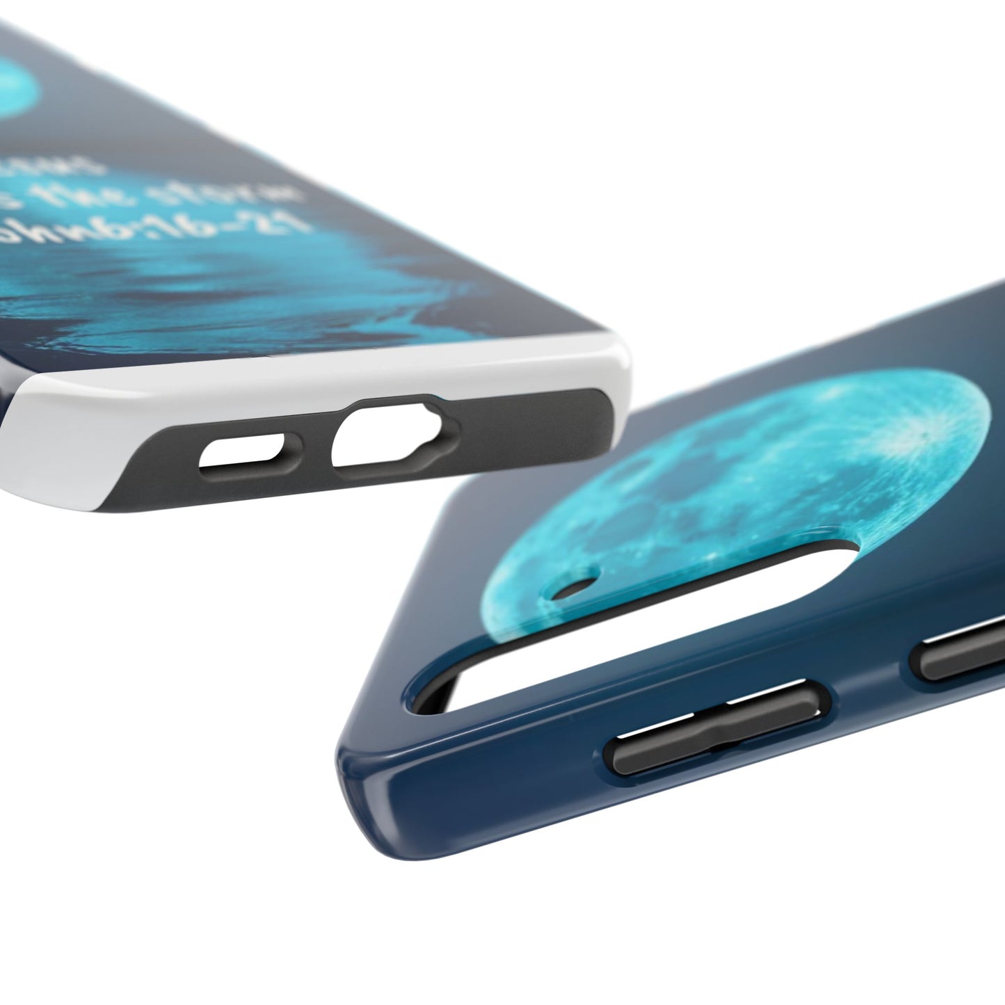 Moonlit Jesus Phone Case | Tough Phone Cases for Faithful Protection, Bible Verse, Gift for Christians, Spiritual Decor