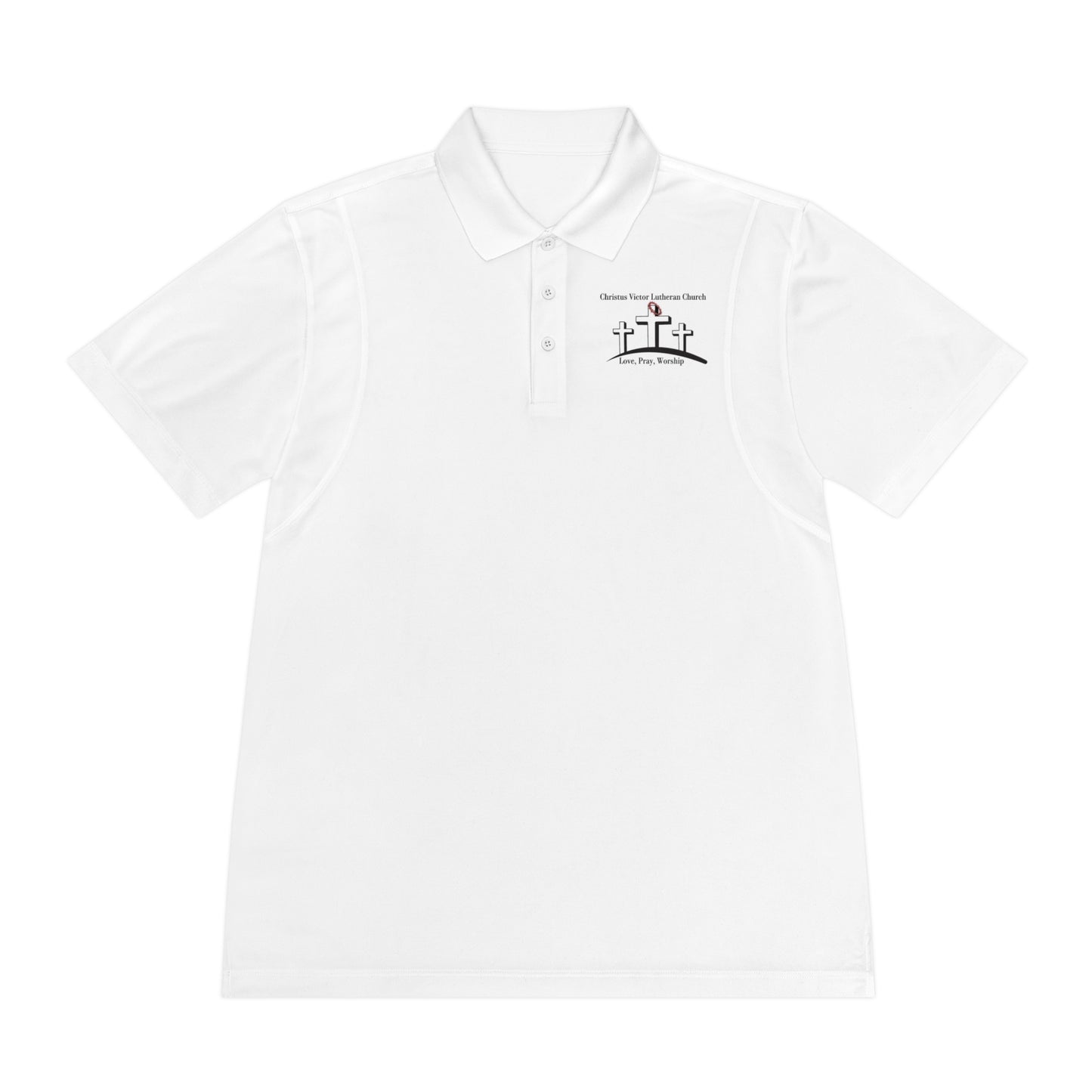 Men's Sport Polo Shirt - Classic Style with Church Design