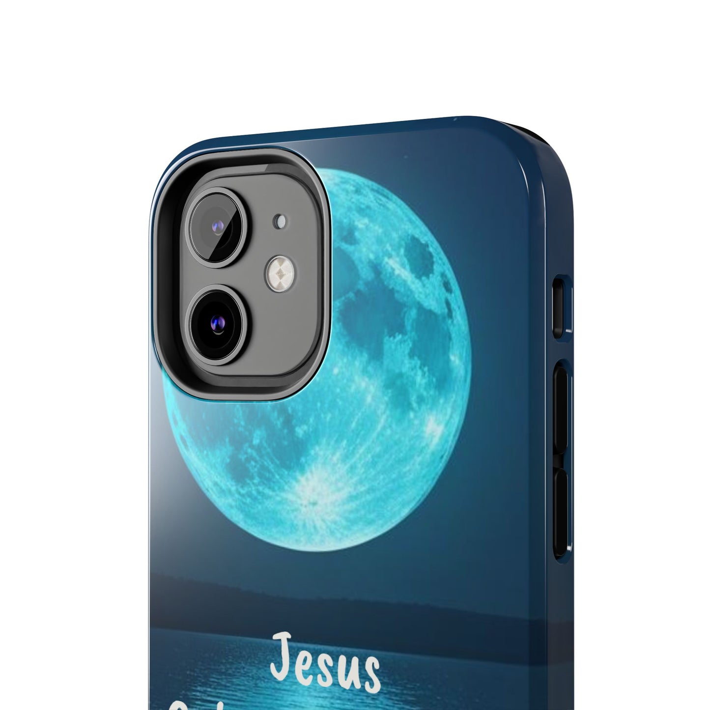Moonlit Jesus Phone Case | Tough Phone Cases for Faithful Protection, Bible Verse, Gift for Christians, Spiritual Decor