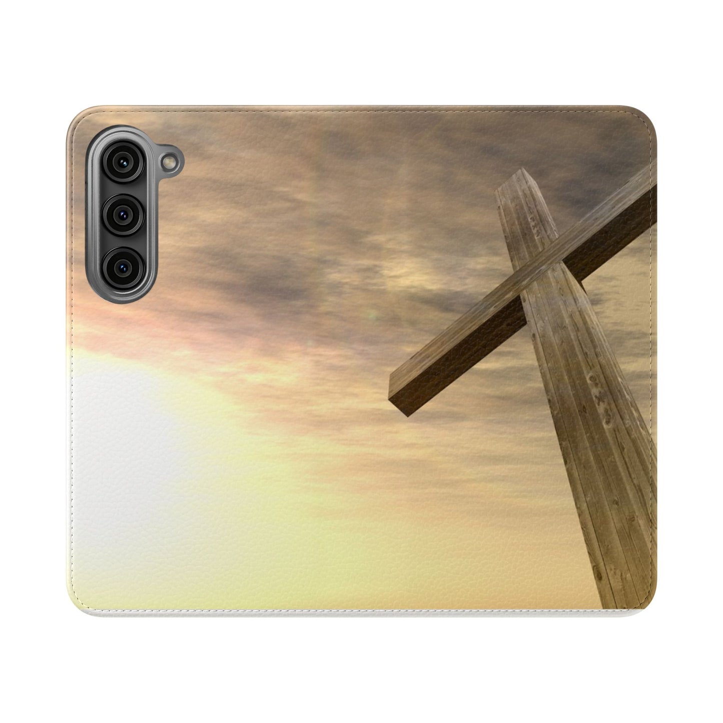 Elegant Faith Flip Case for Phones, Bible Verse Accessories, Inspirational Gifts for Christians, Stylish Phone Wallet, Church Decor