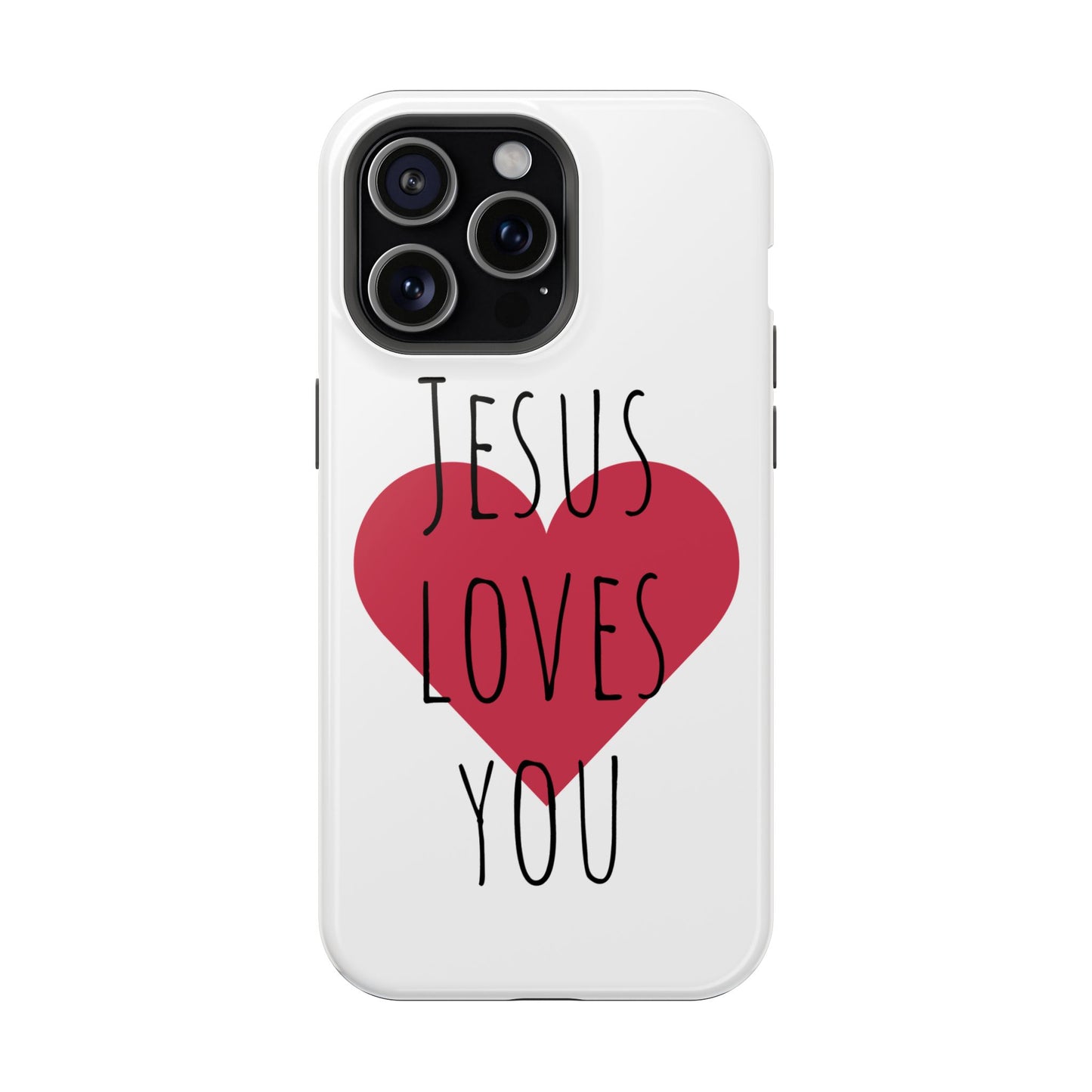 Jesus Love's You Impact-Resistant Phone Case | Durable Christian Accessories | Gift for Believers | Unique Faith-Based Tech Cover