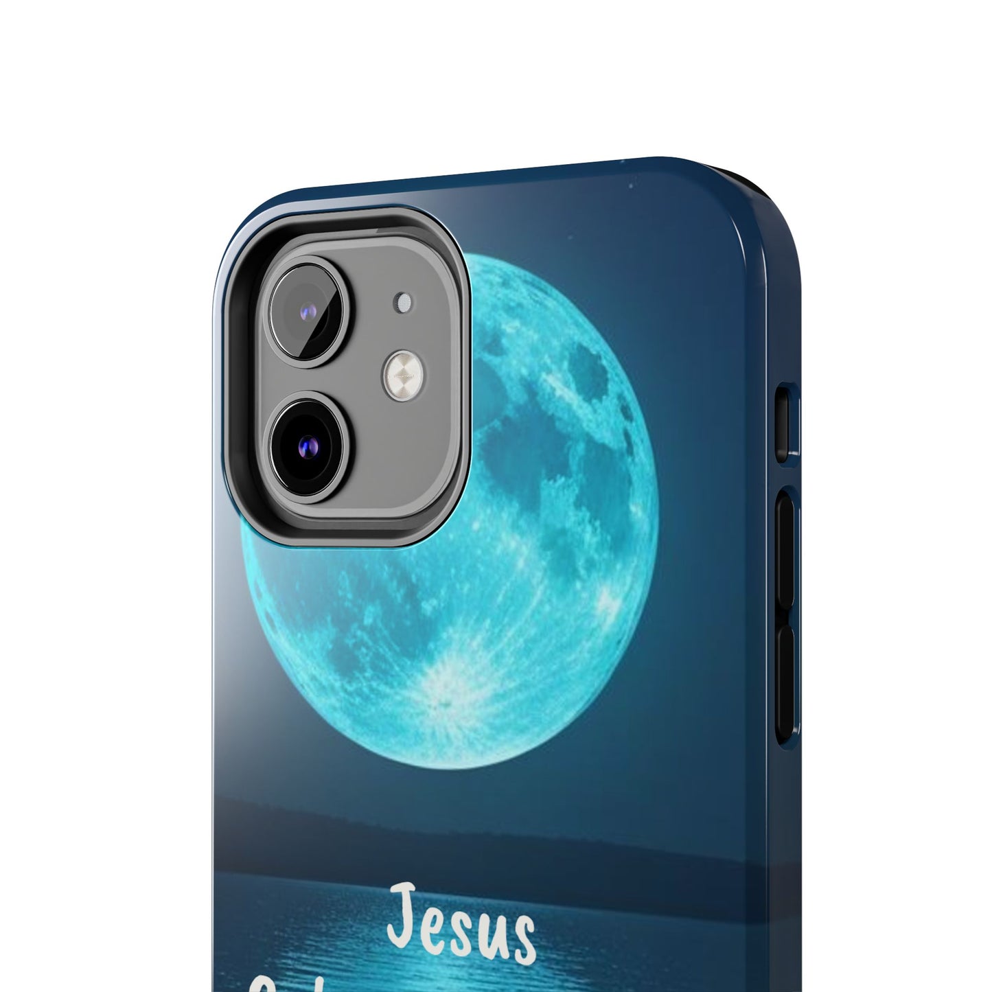 Moonlit Jesus Phone Case | Tough Phone Cases for Faithful Protection, Bible Verse, Gift for Christians, Spiritual Decor