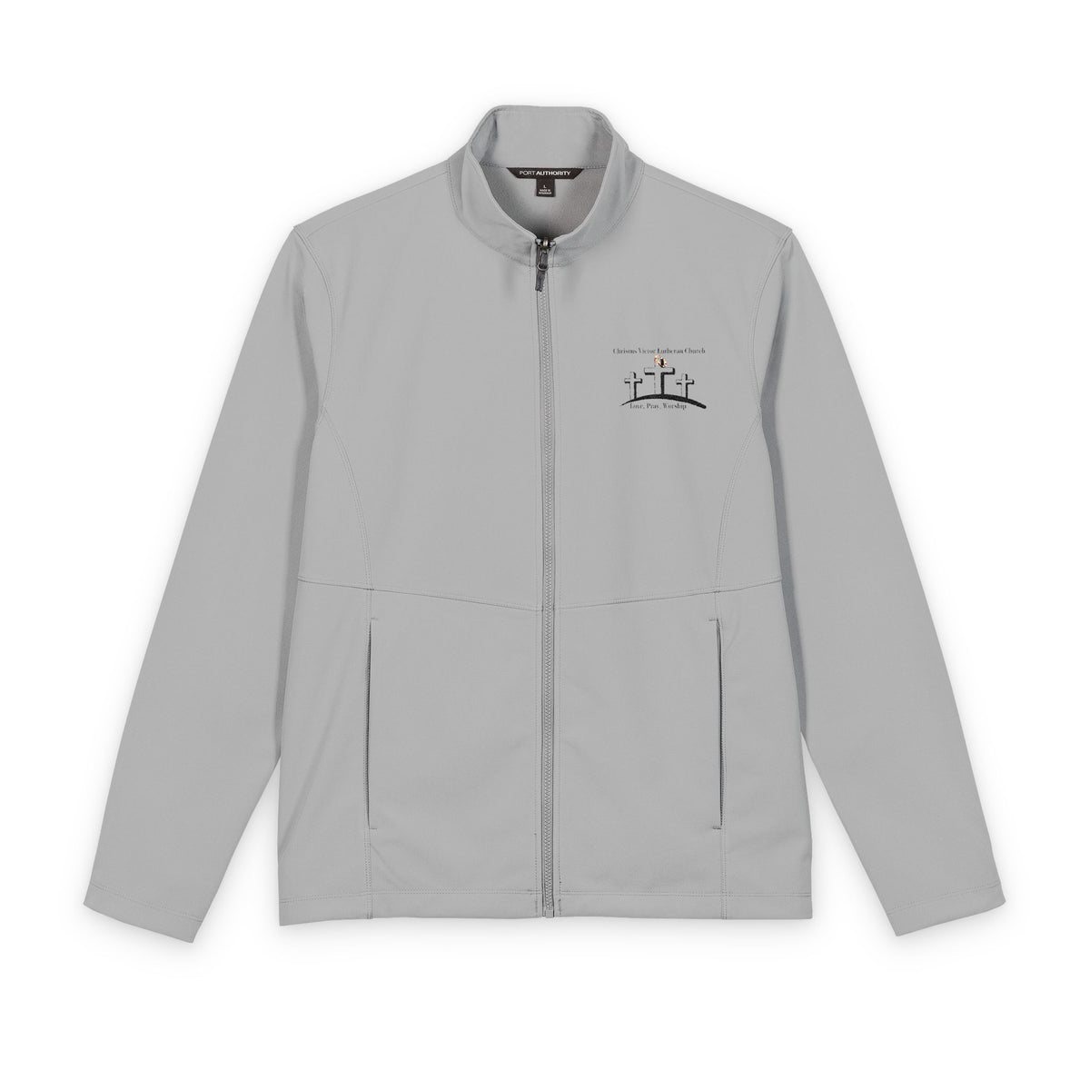 Men's Soft Shell Jacket - Christus Victor Embroidered Design