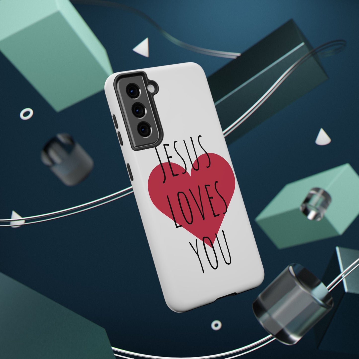 Jesus Love's You Impact-Resistant Phone Case | Durable Christian Accessories | Gift for Believers | Unique Faith-Based Tech Cover