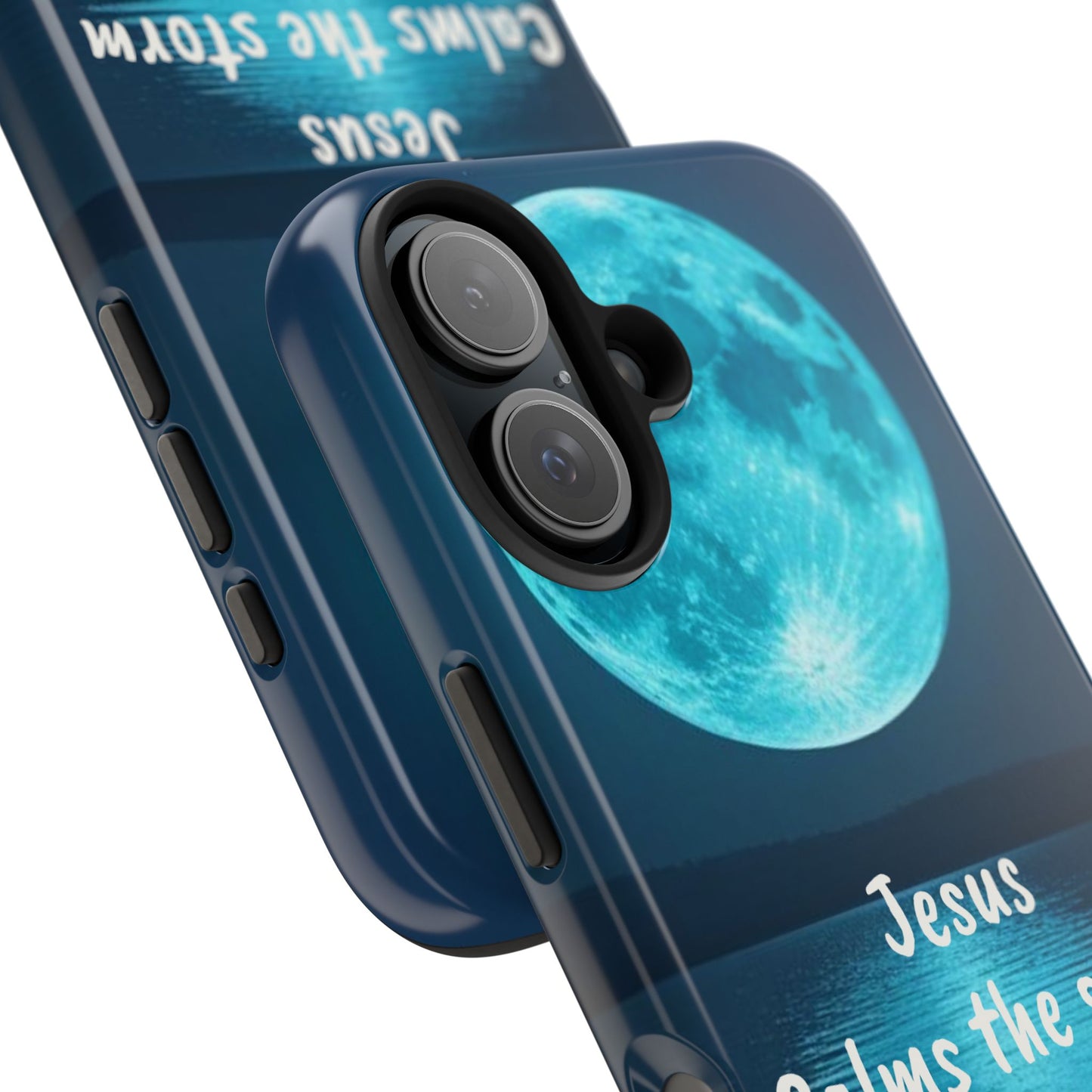 Moonlit Jesus Phone Case | Tough Phone Cases for Faithful Protection, Bible Verse, Gift for Christians, Spiritual Decor