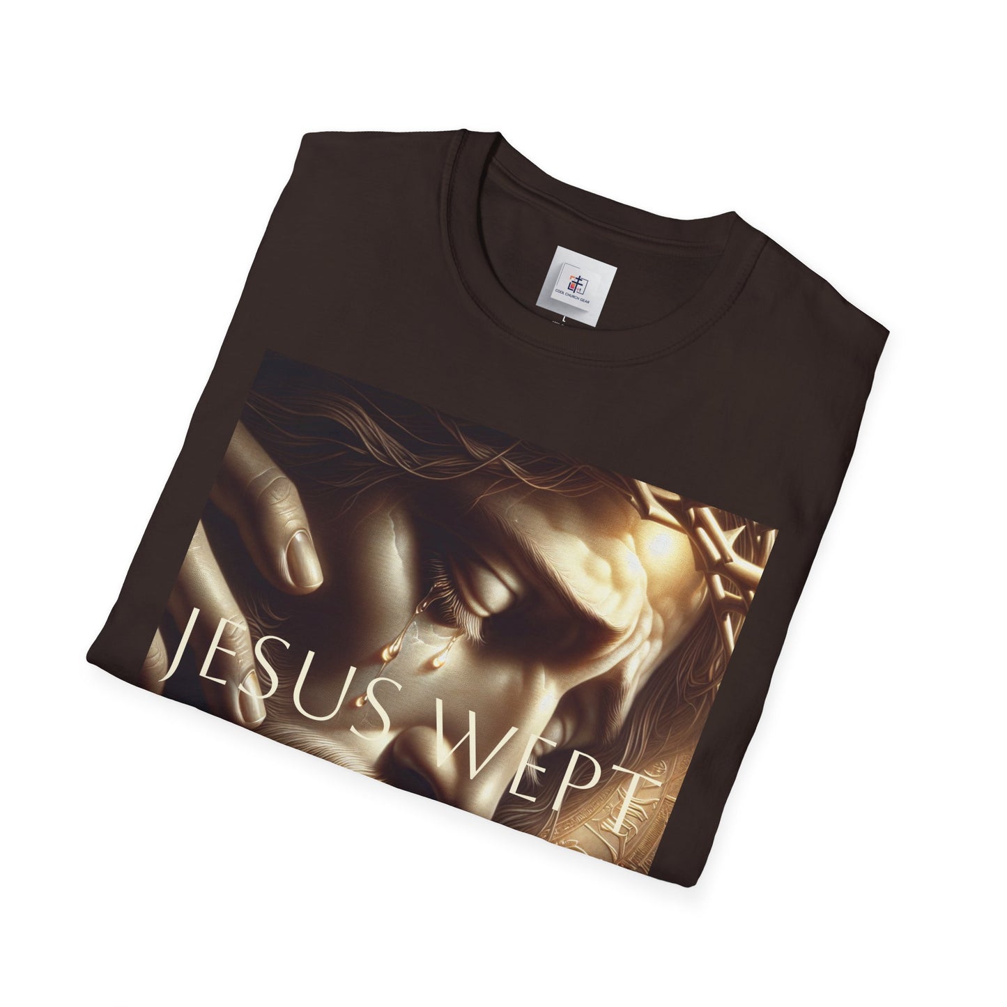 Inspirational Jesus Wept Unisex Softstyle T-Shirt