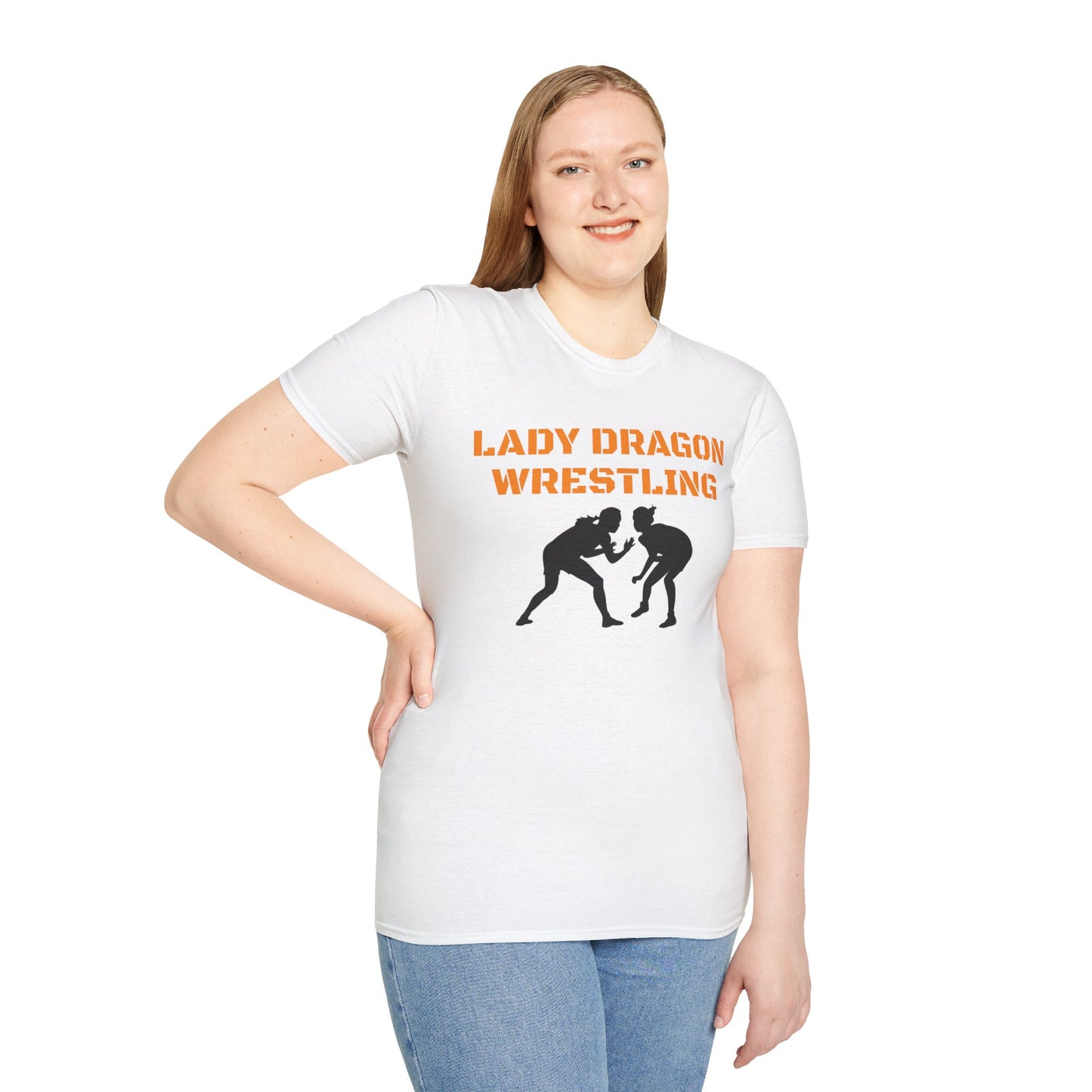 Lady Dragon Wrestling Unisex Softstyle T-Shirt - Winner's Mindset