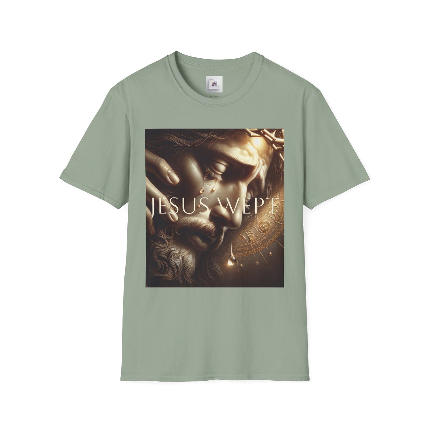 Inspirational Jesus Wept Unisex Softstyle T-Shirt