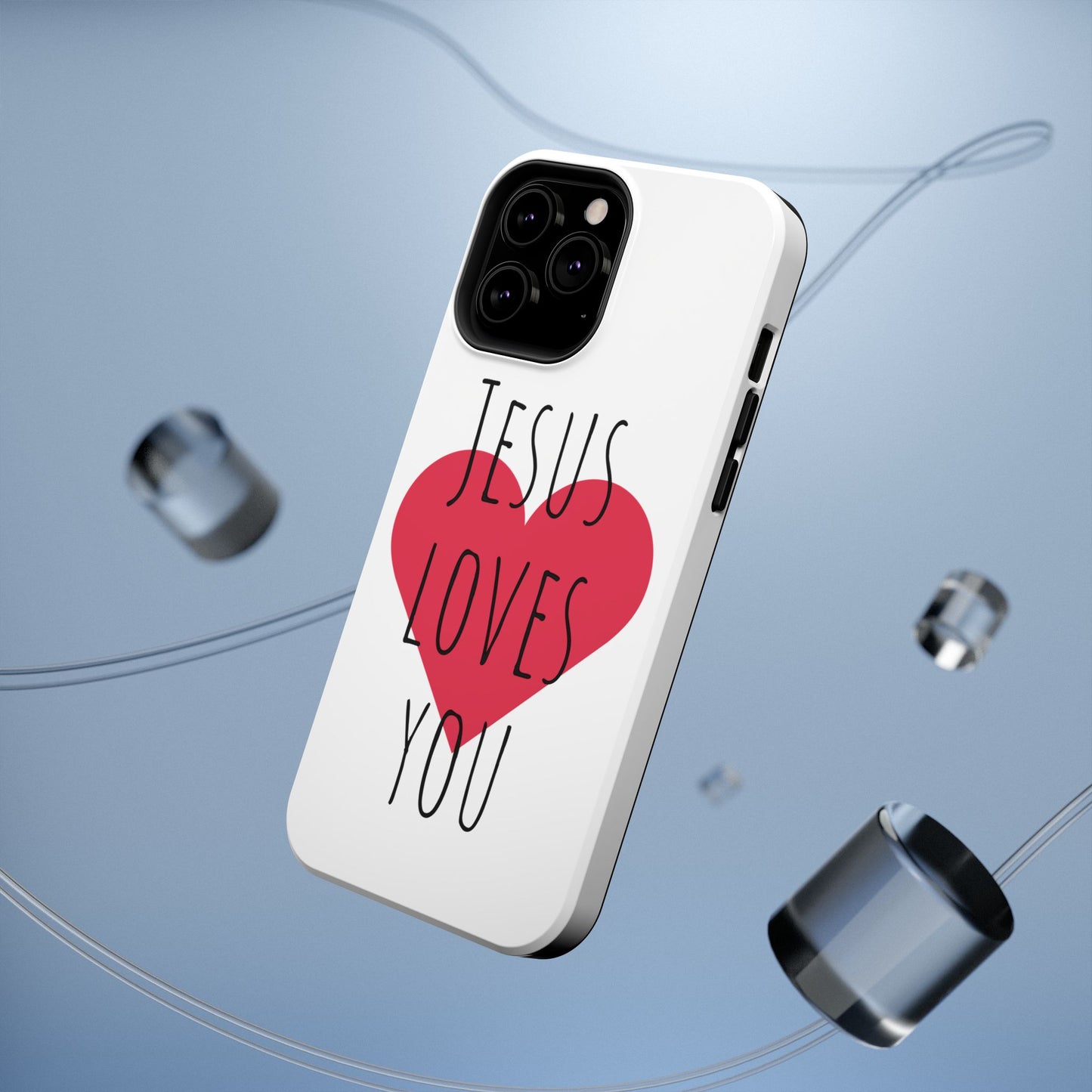 Jesus Love's You Impact-Resistant Phone Case | Durable Christian Accessories | Gift for Believers | Unique Faith-Based Tech Cover