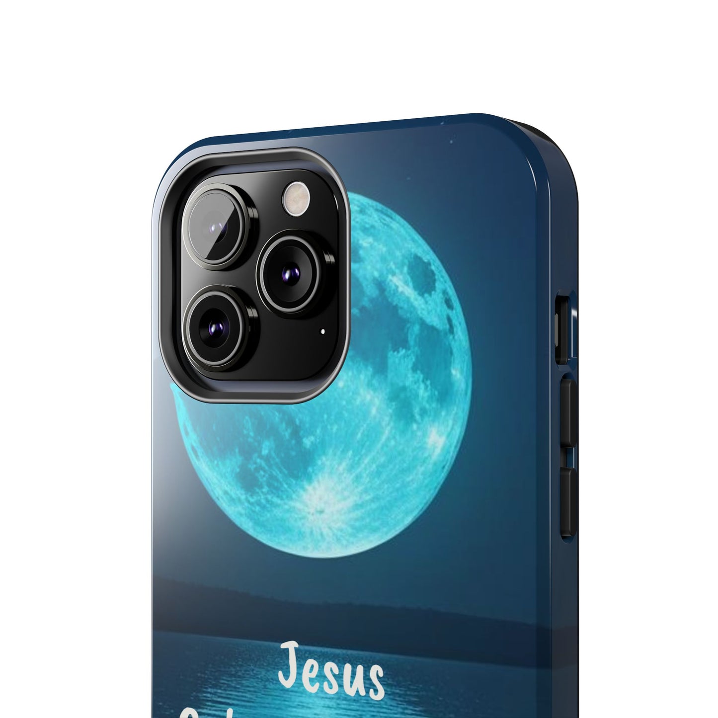 Moonlit Jesus Phone Case | Tough Phone Cases for Faithful Protection, Bible Verse, Gift for Christians, Spiritual Decor